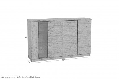 Ferrara von Schösswender - Sideboard FE 18L Wildeiche hell lackiert