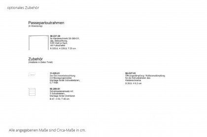 Denver-sleeping von SchlafKONTOR trendline - Kleiderschrank ca. 312 cm breit weiß - graphit