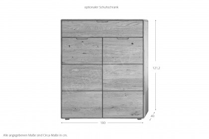 KM-0663 von GK Möbelvertrieb - Garderobe in Wildeiche massiv & geölt