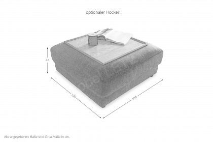 High End von Candy - Ecksofa Variante rechts grey