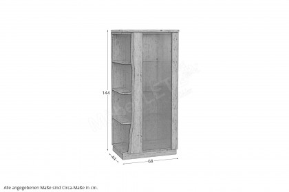 Ferrara von Schösswender - Vitrine FE 25L Wildeiche hell lackiert