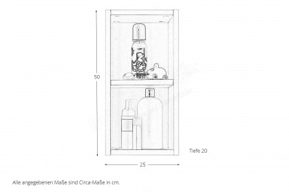 Filou-LE25 von POL Power - Hängebox Artisan Eiche mit 2 offenen Fächern