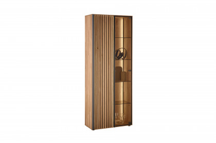 Selino von Hartmann - Wohnwand V28 Kerneiche natur/ anthrazit 