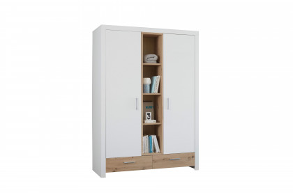 Filou-LE25 von POL Power - Babyzimmer-Set weiß - Artisan Eiche Nachbildung