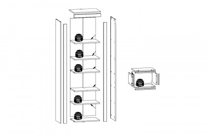 Filou-LE25 von POL Power - Babyzimmer-Set weiß - Artisan Eiche Nachbildung