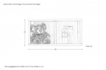 Filou-LE25 von POL Power - Babyzimmer-Set weiß - Artisan Eiche Nachbildung