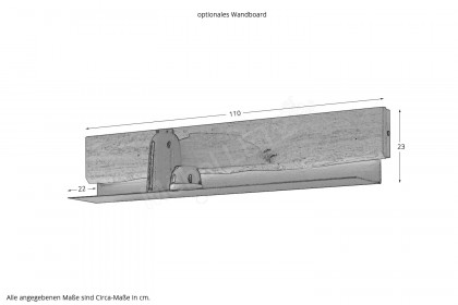 Ferrara von Schösswender - Regalelement FE 06 Risseiche