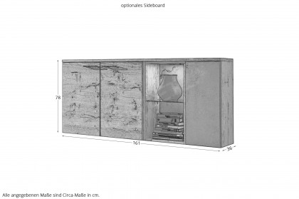 Ferrara von Schösswender - Regalelement FE 06 Risseiche