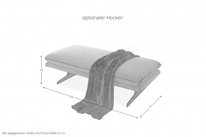 16777 Broadway von Willi Schillig - Ecksofa Variante links snow