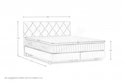 Toddy von GUTMANN - Boxspringbett schlamm