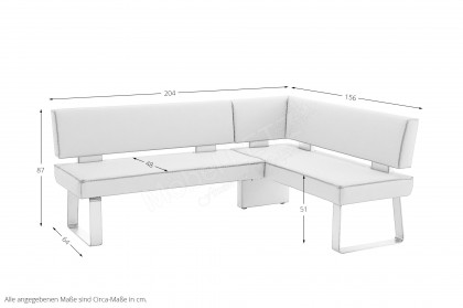 Game Plus von K+W Polstermöbel - Eckbank in Creme
