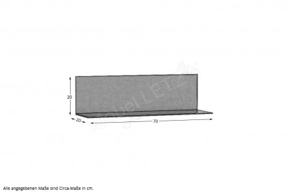 Ferrara von Schösswender - Wandboard FE 07, Breite ca. 70 cm