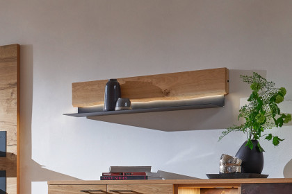 Ferrara von Schösswender - Wandboard FE 05 mit Waldkante Risseiche Samtöl