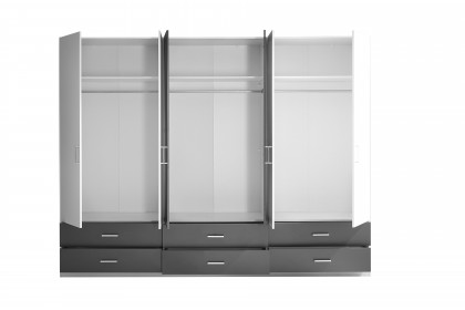 Janne von POL Power - Kombischrank weiß graphit mit Spiegel