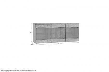Ferrara von Schösswender - Hängevitrine FE 16L Wildeiche hell lackiert