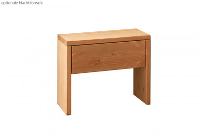 BE-0880 von GK Möbelvertrieb - Balkenbett mit Holzkufe 140x200 cm