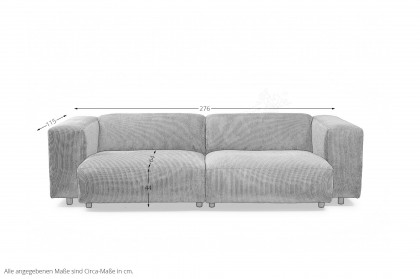 Flores-LE25 von Easy Sofa - Polstersofa terra