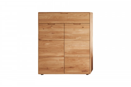 KM-0663 von GK Möbelvertrieb - Schuhschrank in Wildeiche massiv und geölt