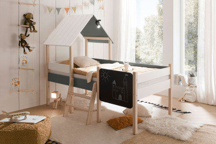 Kiama von POL Power - Hausbett mit Leiter, Kreidetafel und Lattenrost