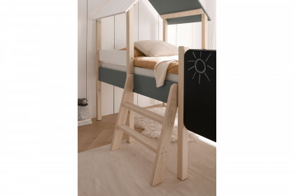Kiama von POL Power - Hausbett mit Leiter, Kreidetafel und Lattenrost