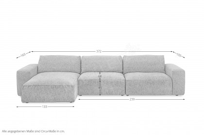Longero von Easy Sofa - Ecksofa links brown