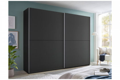 Mesio von POL Power - Schwebetürenschrank graphit mit Hotel-Einteilung
