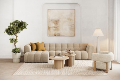 Aspen-LE25 von Vilmers - Ecksofa links latte