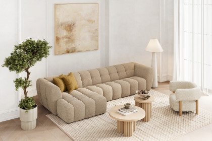 Aspen-LE25 von Vilmers - Ecksofa links latte