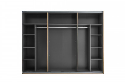 Mesio von POL Power - Schwebetürenschrank 2-türig Mauvella Eiche - weiß