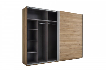 Mesio von POL Power - Schwebetürenschrank 2-türig Mauvella Eiche - weiß