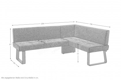 Game Plus von K+W Polstermöbel - Eckbank in Rost