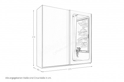 Mione von POL Power - Schwebetürenschrank inkl. Beleuchtung, weiß - Spiegel