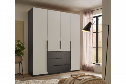 Nuka von SchlafKONTOR trendline - Kleiderschrank 4-türig mit 3 Schubladen