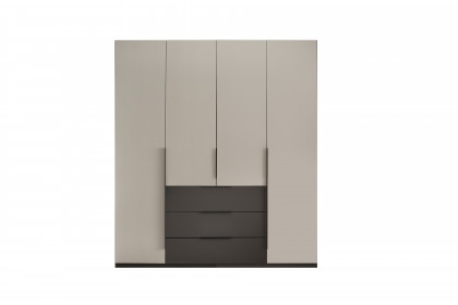 Nuka von SchlafKONTOR trendline - Kleiderschrank 4-türig mit 3 Schubladen