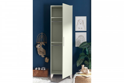 Prizzi von POL Power - Kleiderschrank schmal 1-türig pastellgrün - Aurum
