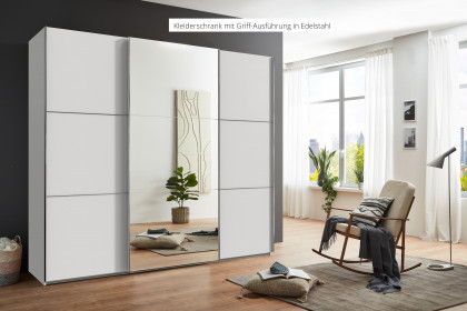 indiana-A von Wimex - Schwebetürenschrank weiß mit Spiegel