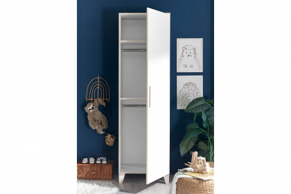 Prizzi von POL Power - 1-türiger Schrank schmal weiß - Aurum