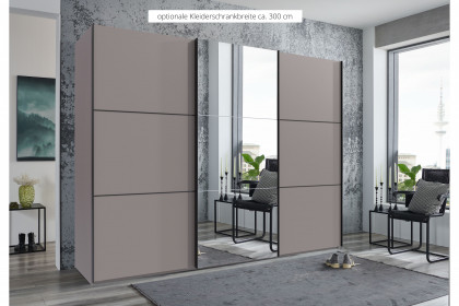 indiana-A von Wimex - Kleiderschrank saharagrau mit Spiegeltür