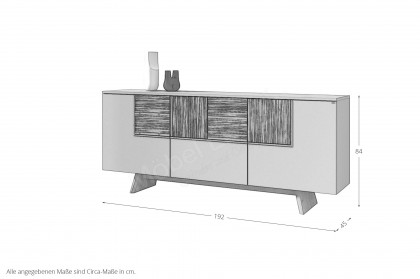 V/lacera living von Voglauer - Sideboard Wildeiche/ Lack taupe auf Fußgestell
