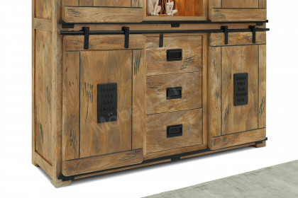 Woody aus der Kollektion Letz - Highboard IV Mangoholz 2. Wahl