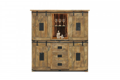 Woody aus der Kollektion Letz - Highboard IV Mangoholz 2. Wahl