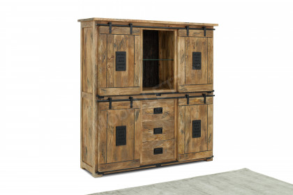 Woody aus der Kollektion Letz - Highboard IV Mangoholz 2. Wahl