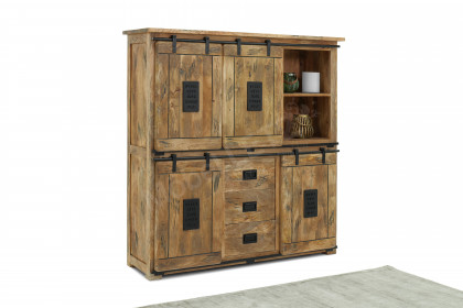 Woody aus der Kollektion Letz - Highboard IV Mangoholz 2. Wahl