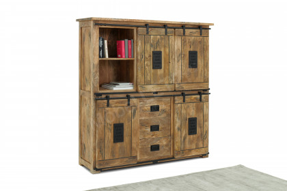 Woody aus der Kollektion Letz - Highboard IV Mangoholz 2. Wahl