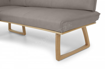 KOINOR Dining System - Eckbank mit Lederbezug in Marmo