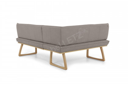 KOINOR Dining System - Eckbank mit Lederbezug in Marmo