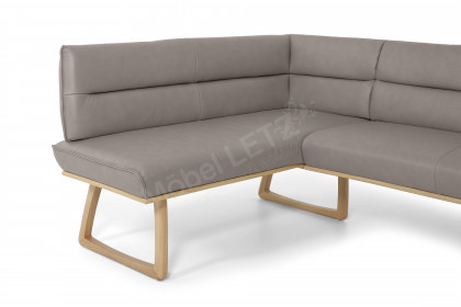 KOINOR Dining System - Eckbank mit Lederbezug in Marmo