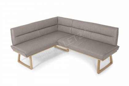 KOINOR Dining System - Eckbank mit Lederbezug in Marmo