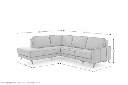 36130 Louis von Willi Schillig - Ecksofa Variante links elephant