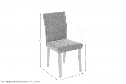 6392 von K+W Polstermöbel - Stuhl in Rose